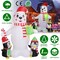 5.9FT Christmas Decoration Inflatable Snowman LED Light Up Garden Xmas